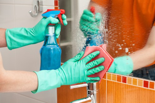 Professional end of tenancy cleaning in a Colliers Wood flat kitchen