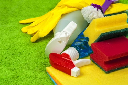Close-up of cleaned fabric furniture after upholstery treatment