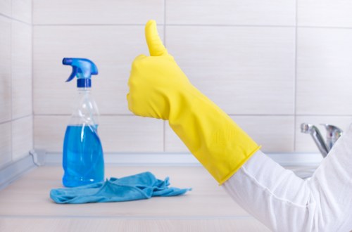 Professional cleaning of a retail space in Colliers Wood