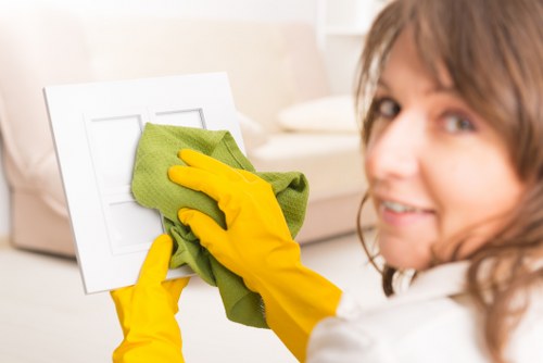 Experienced Colliers Wood cleaners preparing a property